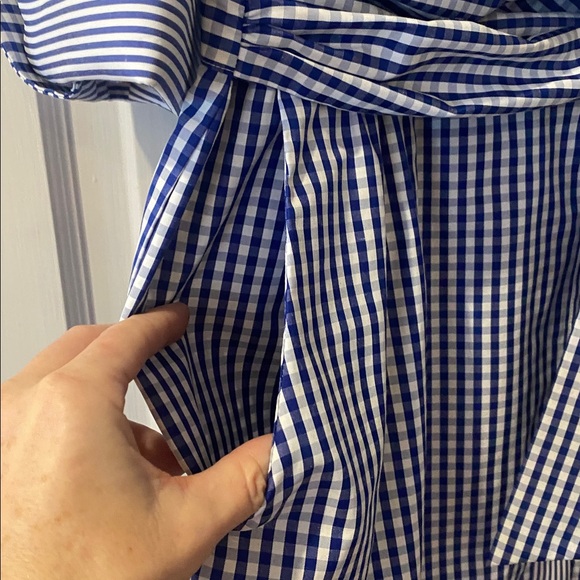 NWOT. Gretchen Scott Checkered Cotton Shirt Dress. Sz. XL - Picture 3 of 11